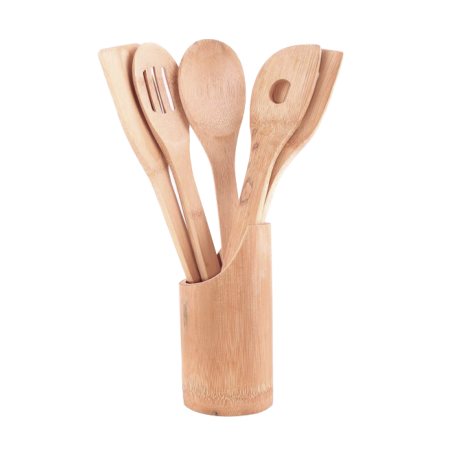 Set of Wooden Spatulas for Kitchen